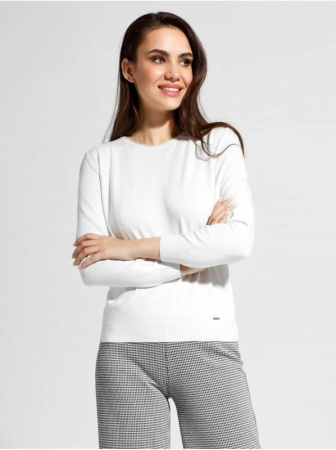 Вязаный джемпер из пряжи с вискозой премиального качества LDK 053 || Джемпер жін. CE LDK053 18С-205СП, р.170-88, ash grey