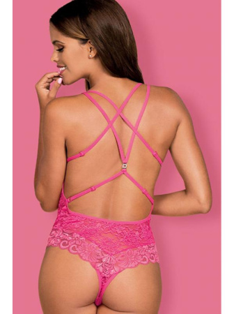 Боди Obsessive 860-TED-5 Малиновый || Боди Obsessive 860-TED-5 Малиновый