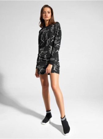 Платье с вискозой премиального качества LPL 1044 || Плаття жін. CE LPL 1044, р.170-88-94, black-moon grey