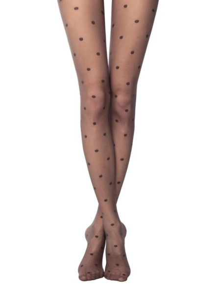 Колготки в горошок DESIRE Lycra, р. 4, Grafit Колготки в горошок DESIRE Lycra, р. 4, Grafit