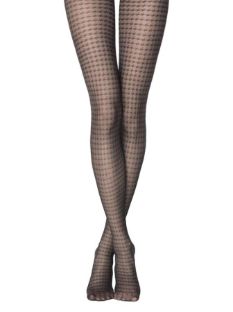 Колготки з малюнком "гусяча лапка" ENCORE Lycra