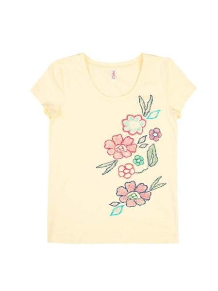 Футболка с цветочным рисунком LD 741
