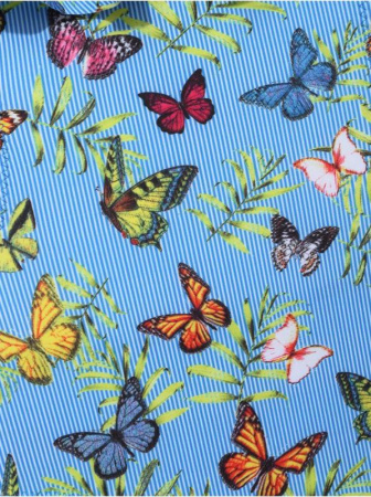 Слитный купальник с воланом SWEET BUTTERFLY || Купальник дів. CE SWEET BUTTERFLY, р.110,116-56, white-blue