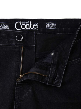 Моделирующие джинсы с эффектом градиента CON-57 || ВД Брюки джинсові жін. CE CON-57, р.170-98, чорний