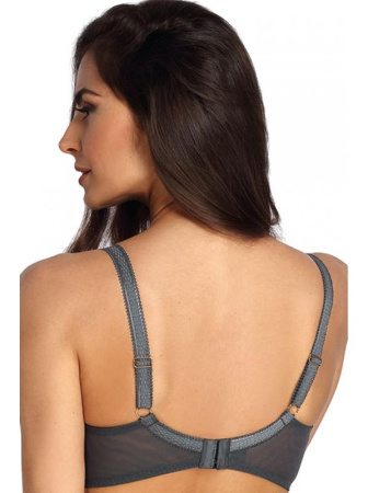 Бюстгальтер полумягкий Ewa Bien Tamal B150 Графитово-бирюзово-золотой || Бюстгальтер полумягкий Ewa Bien Tamal B150 Графитово-бирюзово-золотой