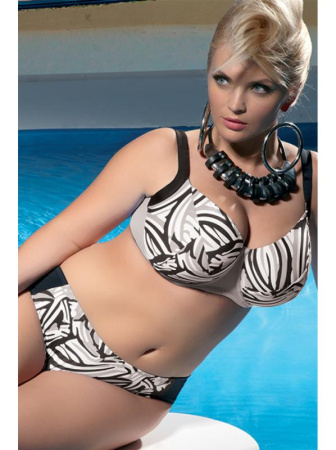 Комплект Kris Line Opal - верх от купальника - Бюст с мягкой чашкой и плавки - Полные трусики Kris Хаки