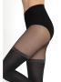 Колготки с имитацией GATTA Girl-UP 39, 3, nero/silver(чёрный/серебрянный) || Колготки с имитацией GATTA Girl-UP 39, 3, nero/silver(чёрный/серебрянный)