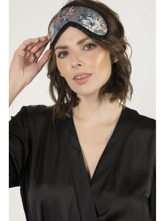 Маска для сна Julimex OP-18 Графитово-черно-белый