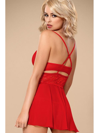 Комплект Obsessive 838-BAB-3 babydoll Красный || Комплект Obsessive 838-BAB-3 babydoll Красный