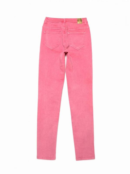 Цветные джинсы skinny с высокой посадкой и эффектом варки CON-236 Lycra