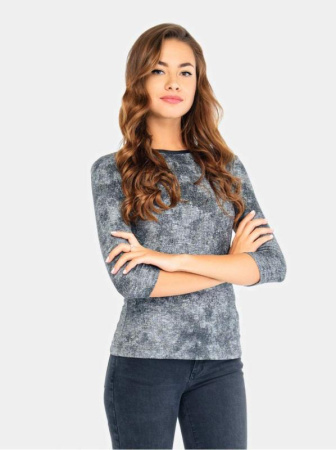 Фактурный джемпер облегающего кроя LD 682 || ВТЖ Джемпер жін. CE LD 682, р.170,176-100, сірий