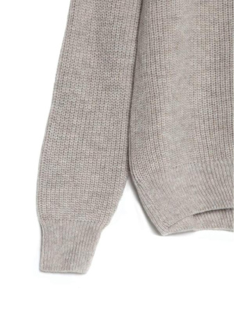 Джемпер из объемной итальянской пряжи с мериносовой шерстью и кашемиром LDK 065 || Джемпер жін. CE LDK065 18С-217СП, р.170-88, chai latte