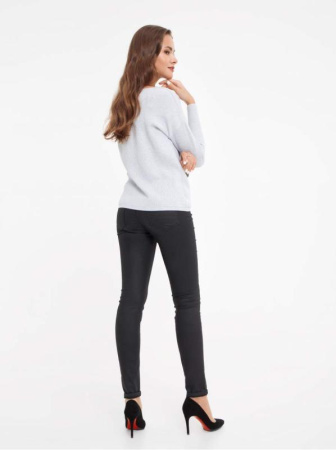 Ультракомфортный джемпер из хлопковой пряжи с модалом 032 || Джемпер жін. CE LDK032 17С-145СП, р.170,176-96, світло-сірий