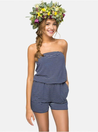 Полукомбинезон в полоску с карманами по бокам MARE || Напівкомбінезон жін. MARE, р.170,176-84-90, navy