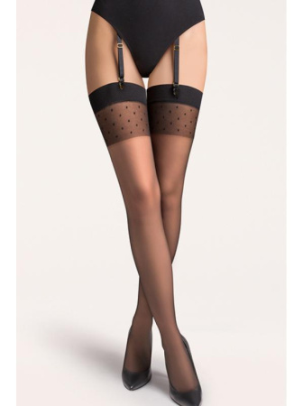 Чулки Gabriella Calze Adora 15 den под пояс Черный || Чулки Gabriella Calze Adora 15 den под пояс Черный