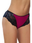 Полные трусики ORO Martina 2217 Бургундово-черный || Полные трусики ORO Martina 2217 Бургундово-черный