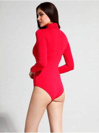 Базовая боди-водолазка из вискозы LBD 1029 || Боді жін. CE LBD 1029, р.164-92-98, flame red