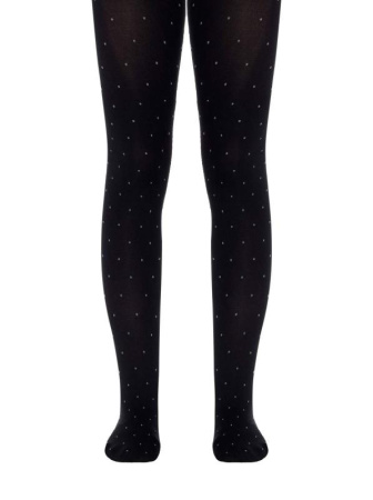 Колготки с рисунком &quot;точки&quot; NADIN, р.158-164, Nero