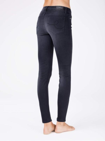 Моделирующие джинсы из премиального денима &quot;Velvet Touch&quot; CON-97 Lycra || Брюки джинсові жін. CE CON-97, р.170-90, чорний