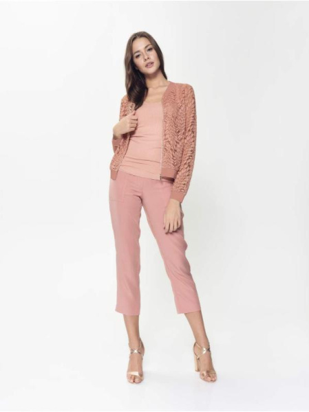 Ультрамодный бомбер из кружева LJ 903