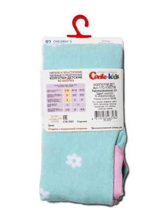 Колготки детские Conte Kids DISNEY 17С-130СПМ, р.62-74 (12), 525 блідо-бірюзовий || Колготки дитячі Conte Kids DISNEY 17С-130СПМ, р. 62-74 (12), 534 світло-рожевий-рожевий