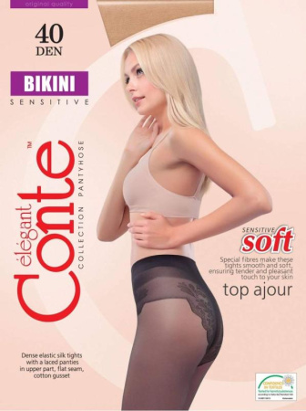 Колготки с имитацией CONTE Bikini 40, 2, grafit(графитовый)