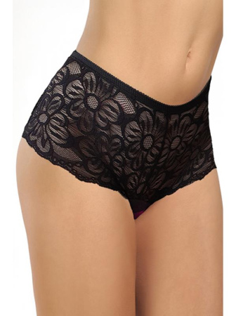 Полные трусики ORO Giovana 2215 Бургундово-черный