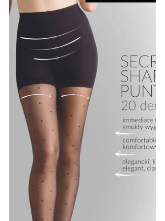 Колготки Gabriella Shaper Puntina 20 den с высокими утягивающими шортиками Черный Колготки Gabriella Shaper Puntina 20 den с высокими утягивающими шортиками Черный