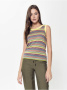 Топ в полоску с эластичными манжетами LD 921-1 || Джемпер жін. CE LD 921-1, р.170-92, yellow stripes