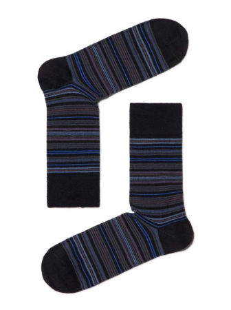 НОСКИ МУЖСКИЕ 14С2122-Д38, р.27, 022 ЧЕРНЫЙ-Я.СИНИЙ