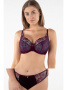 Комплект Samanta Molly - бюстгальтер с мягкой чашкой A125 и полные трусики B400 Темно-сине-рубиновый || Комплект Samanta Molly - бюстгальтер с мягкой чашкой A125 и полные трусики B400 Темно-сине-рубиновый