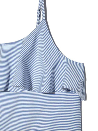 Стильный топ на тонких бретелях LBL 910 || Блуза жін. CE LBL 910, р.170-88-94, white-coral