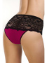 Полные трусики ORO Giovana 2215 Бургундово-черный || Полные трусики ORO Giovana 2215 Бургундово-черный