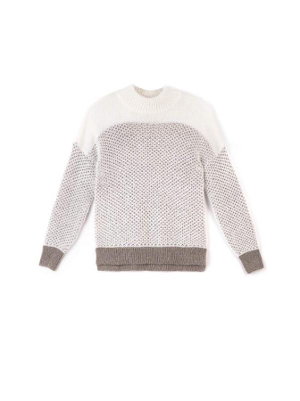 Джемпер из объемной пряжи с шерстью и мохером 039