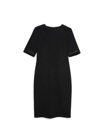 Платье-футляр с легким мерцанием люрекса LPL 1039 || Плаття жін. CE LPL 1039, р.164-84-90, shiny black