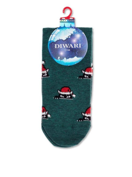 Носки муж. DW NEW YEAR 19С-66СП, р.27-29, 524 темно-бирюзовый