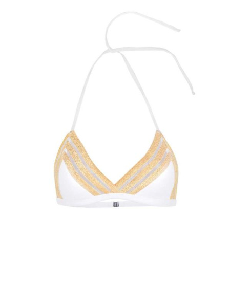 Бикини мягкие треугольники с золотой резинкой SALINA