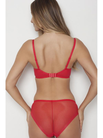 Комплект Samanta Poppy - бюстгальтер с мягкой чашкой A122 и полные трусики B400 Красный || Комплект Samanta Poppy - бюстгальтер с мягкой чашкой A122 и полные трусики B400 Красный