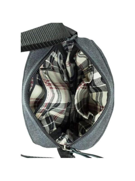 Сумка - Планшет Унисекс Exodus Leather Canvas Серый P2402Ex021