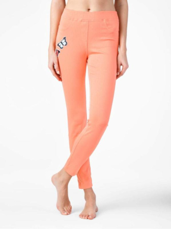 Моделирующие джеггинсы с аппликацией Бабочки NOVA, р.164-98, peach