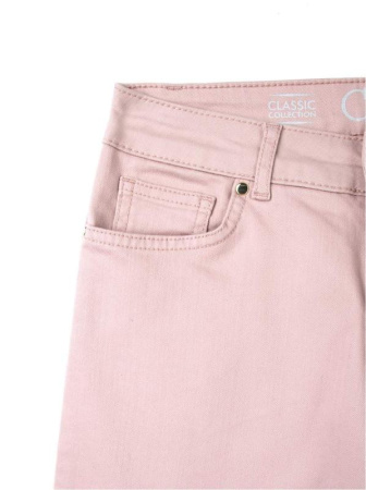 Классические прямые джинсы с эффектом &quot;мгновенная коррекция живота&quot; CON-43P || ВД Брюки джинсові жін. CE CON-43P, р.164-94, рожевий