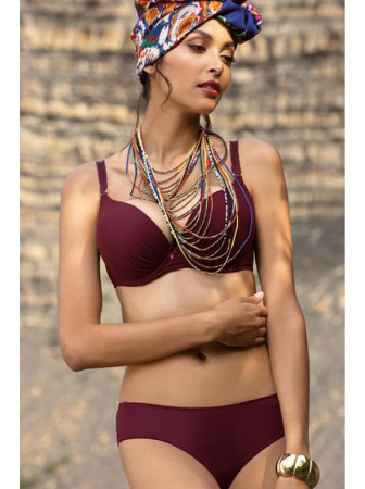 Комплект Dama Kier Gisella - бюстгальтер формованный и бразилианки Бургунд
