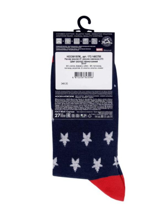 Носки муж. DW MARVEL 17С-140СПМ, р.25, 073 темно-синий || Шкарпетки чол. DW MARVEL 17С-140СПМ, р.29, 071 темно-синій