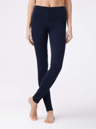 Моделирующие джеггинсы с эффектом &quot;Push Up&quot; IN COSMO, р.164-102, dark navy