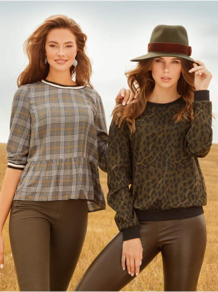 Свитшот c леопардовым рисунком LD 1054