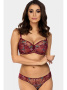 Комплект Ewa Bien Sansa - бюстгальтер с мягкой чашкой B103 и бразилианки C322 Бордо-золотой || Комплект Ewa Bien Sansa - бюстгальтер с мягкой чашкой B103 и бразилианки C322 Бордо-золотой