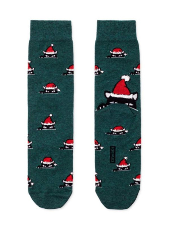 Носки муж. DW NEW YEAR 19С-66СП, р.27-29, 524 темно-бирюзовый