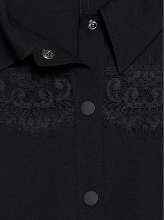 Платье приталенного силуэта с фактурным кружевом LPL 1038 || Плаття жін. CE LPL 1038, р.164-100-106, black