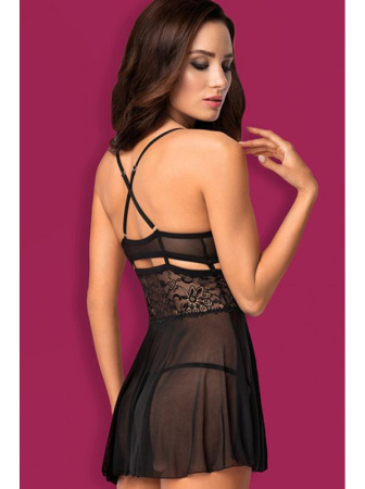 Комплект Obsessive 838-BAB-1 babydoll  Черный || Комплект Obsessive 838-BAB-1 babydoll  Черный