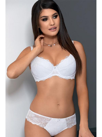 Комплект Dama Kier Zarra - бюстгальтер push up и бразилианки Белый